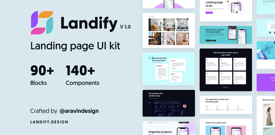 Шаблон Landify - Landing Page UI Kit