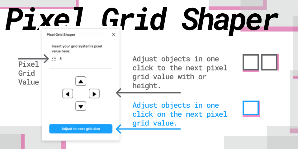 Плагин Pixel Grid Shaper для Figma