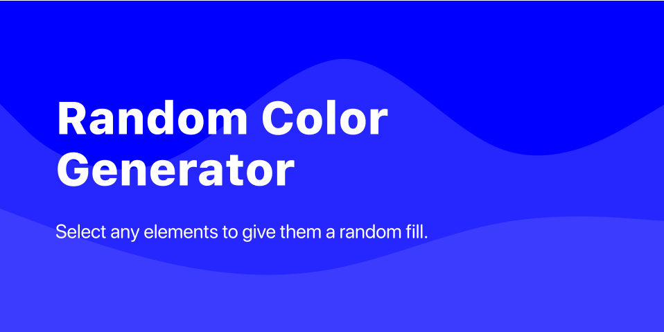 Плагин Random Color Generator для Figma