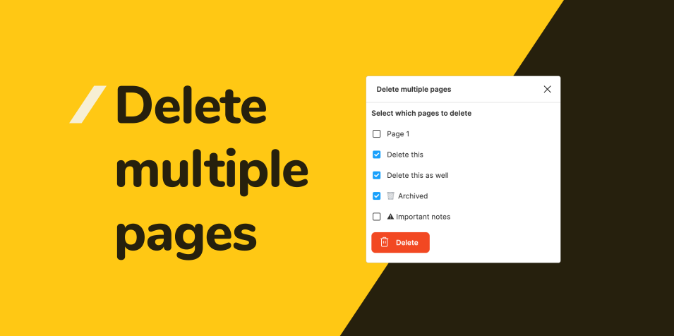 Плагин Delete multiple pages для Figma