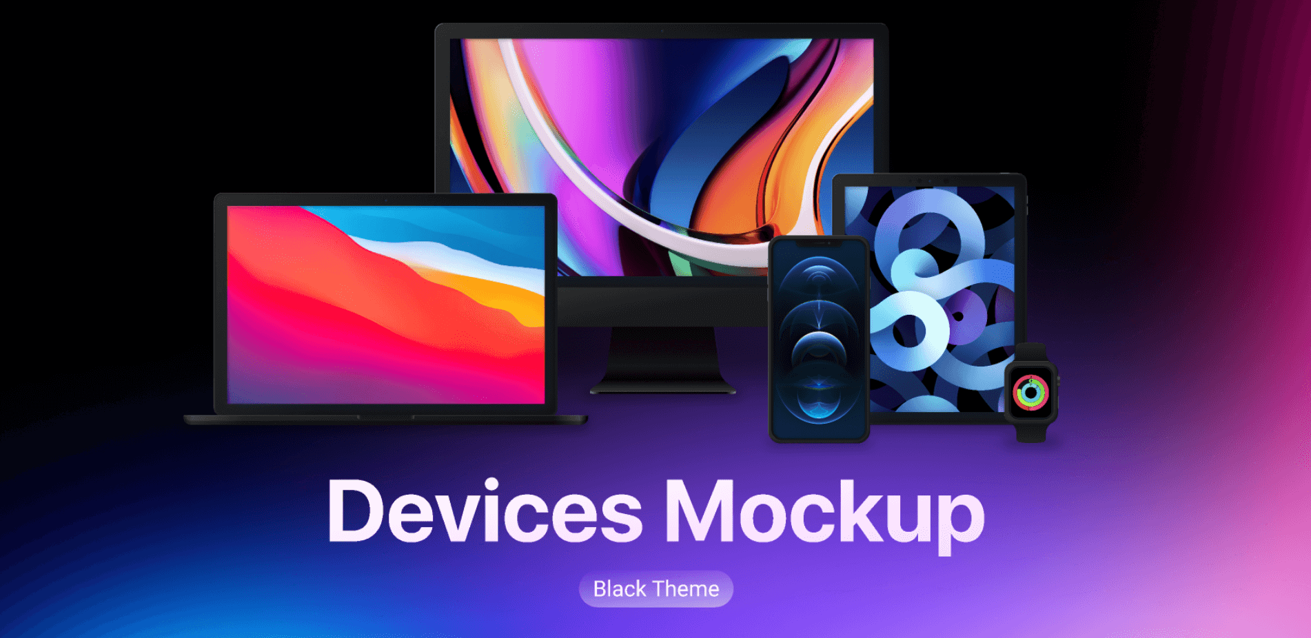 Apple Device Mockup (Black)